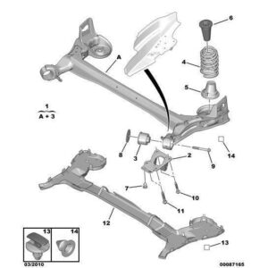 Citroen Berlingo 2015-2018 Petrol Rear Suspension Crossmember