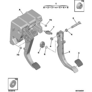 Citroen Relay 2006-2019 Diesel Brake Pedal