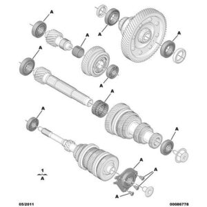 Citroen DS4 2010-2021 Petrol Gearbox Repair Kit