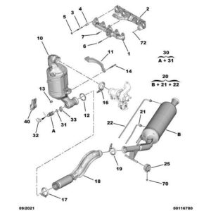 Citroen Dispatch 2016-2020 Diesel Particle Filter Pressure Pipe