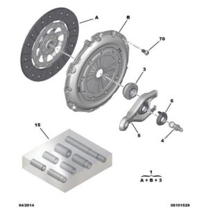 Citroen C4 Catcus 2014-2018 Petrol Clutch Kit