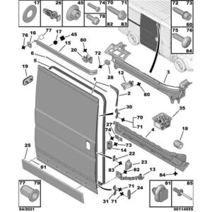 Citroen Relay 2006-2019 Diesel Side Door Fixings
