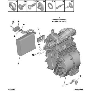 Citroen C4 2008-2010 Petrol Refrigerant Pressure Relief Valve
