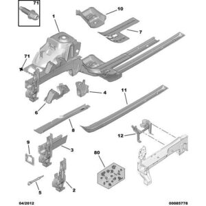 Citroen C4 2010-2013 Petrol Front Bumper Fixings