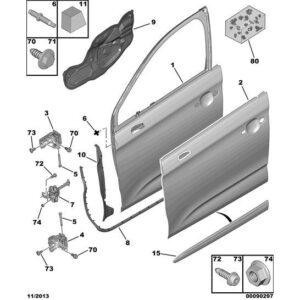 Citroen DS4 2010-2021 Diesel Door Fixings