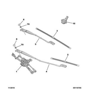 Citroen C5 Air Cross 2018-2021 Petrol Flat Wiper Blade