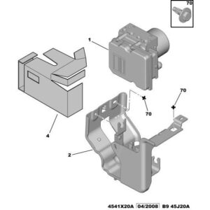 Citroen Berlingo 2015-2018 Petrol Brake Control Hydraulic Block