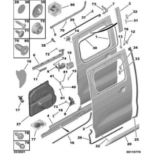Citroen Dispatch 2016-2020 Diesel Side Door Fixings