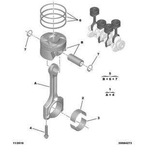 Citroen DS5 2011-2021 Petrol Engine Assembly Piston