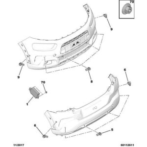 Citroen Berlingo 2018-2021 Petrol Obstacle Detection Sensor