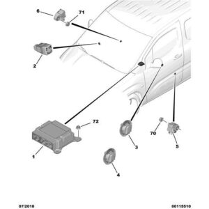 Citroen Berlingo 2018-2021 Petrol Airbag Control Unit