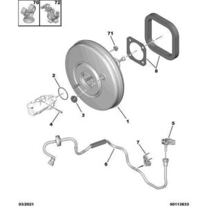 Citroen Berlingo 2018-2021 Petrol Brake Amplifier