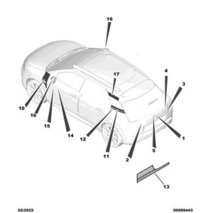 Citroen C4 Catcus 2014-2018 Petrol Mirror Covers Alliage