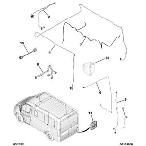 Citroen Relay 2006-2019 Diesel Interior Lamp Harness