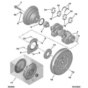 Citroen Berlingo 2018-2021 Petrol Reconditioned Double Flywheel