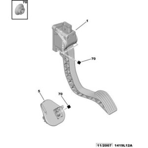 Citroen C4 2008-2010 Petrol Accelerator Pedal