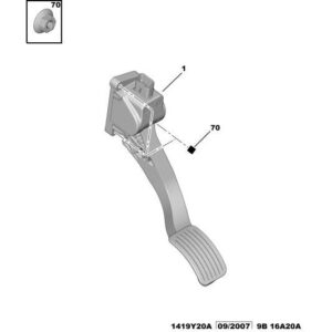 Citroen Berlingo 2012-2015 Accelerator Pedal