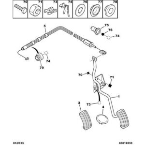 Citroen C5 2001-2004 Diesel Accelerator Pedal Buffer