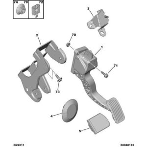 Citroen Berlingo 2006-2008 Petrol Accelerator Pedal Buffer