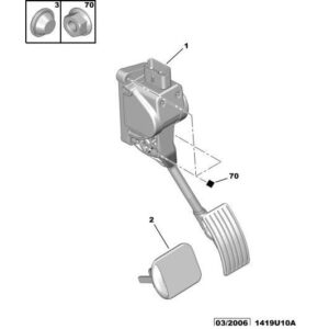 Citroen C5 2004-2008 Accelerator Pedal Buffer
