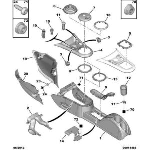 Citroen C2 2003-2007 Gearshift Lever Gaiter