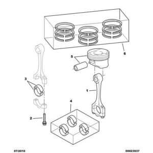 Citroen C1 2005-2009 Petrol 9 Piston Ring Set