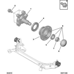 Citroen Nemo 2008-2015 Petrol Wheel Bearing Hub