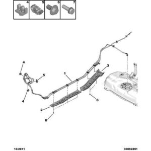 Citroen Nemo 2008-2015 Petrol Fuel Feed Pipe