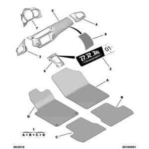Citroen DS3 2010-2022 Petrol Base Gearshift Control Lever