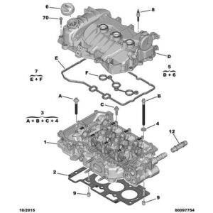 Citroen DS3 2010-2022 Petrol Cylinder-Head Fixing Assembly