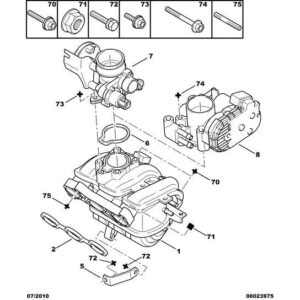 Citroen C1 2009-2012 Petrol Intake Manifold Gasket