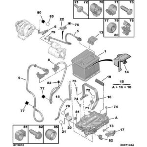 Citroen Nemo 2008-2015 Petrol Battery Psa