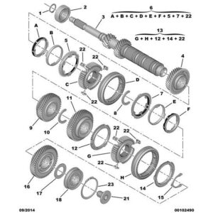 Citroen C3 Air Cross 2017-2021 Diesel Bearing