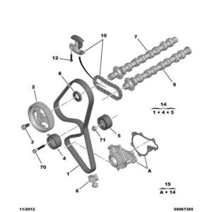 Citroen C3 2002-2005 Petrol Coolant Pump + Timing Kit