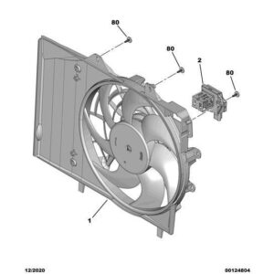 Citroen C3 Air Cross 2017-2021 Petrol Engine Motor-Driven Fan