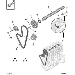 Citroen C2 2003-2007 Petrol Coolant Pump + Timing Kit