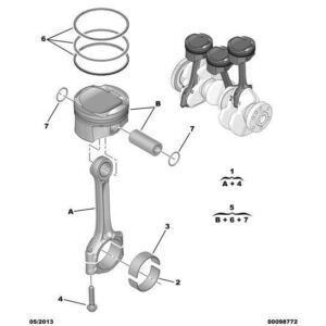 Citroen DS3 2010-2022 Petrol Set Of 3 Engine Con Rods