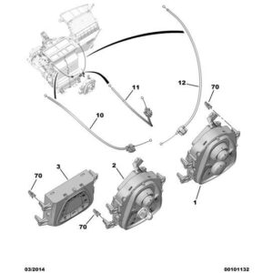 Citroen C1 2012-2014 Petrol Heater/Ventilation Control