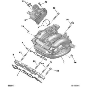 Citroen C1 2014-2022 Petrol Intake Manifold Gasket