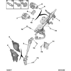 Citroen C1 2012-2014 Petrol Steering Column Seal