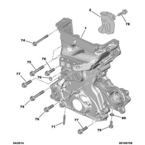 Citroen C1 2014-2022 Petrol Timing Cover
