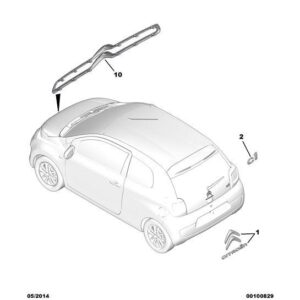 Citroen C1 2012-2014 Petrol Model Badge