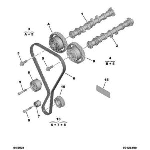Citroen DS3 2010-2022 Petrol Camshaft Sprocket And Bolt