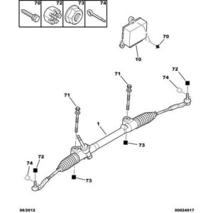 Citroen C1 2005-2009 Diesel Power Steering Ecu