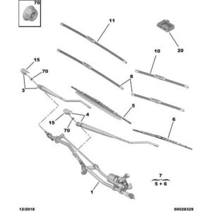 Citroen C3 2002-2005 Petrol Windscreen Wiper Blade