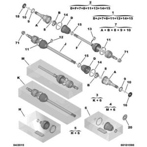 Citroen C1 2014-2022 Petrol Drive Shaft Deflector