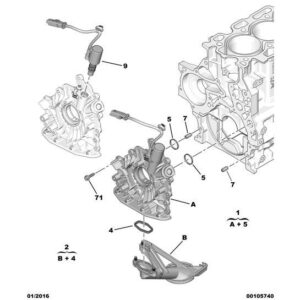 Citroen C3 Air Cross 2017-2021 Diesel Engine Oil Pump