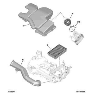 Citroen C1 2014-2022 Petrol Air Filter