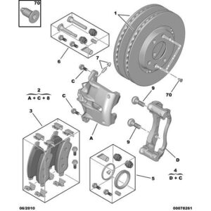 Citroen C3 Air Cross 2017-2021 Petrol New Brake Caliper Cylinder