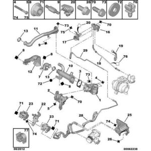 Citroen C5 2008-2021 Diesel Pollution Control Circuit Seal